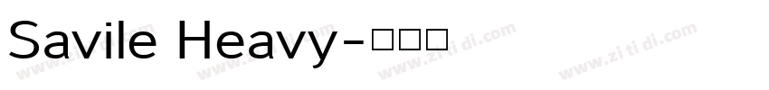 Savile Heavy字体转换